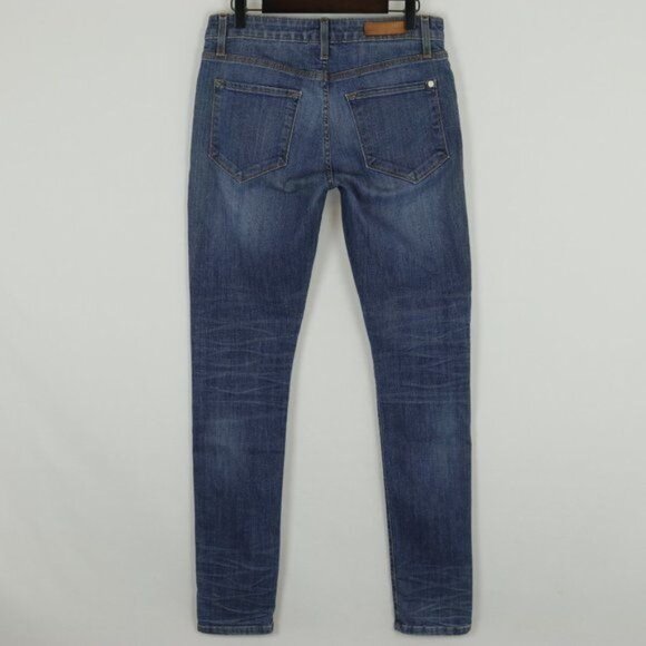 Baldwin The Ten Women's Size 29 Blue Denim Mid Rise Ankle Skinny Jeans - Picture 4 of 11